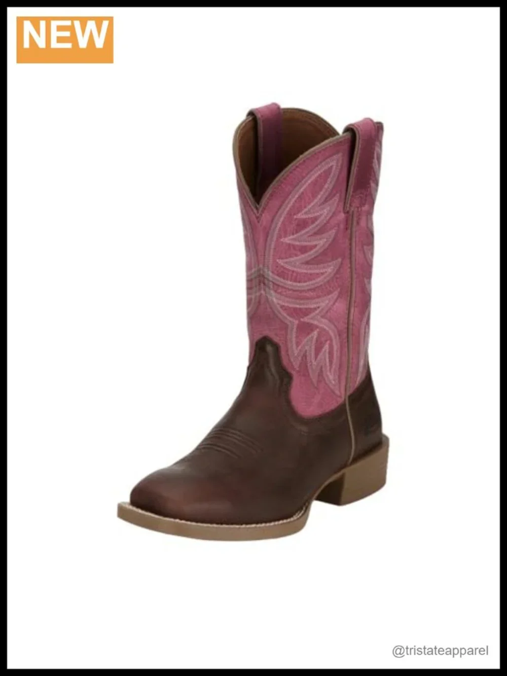Water Buffalo Cowgirl Boots Square Toe Pull-On Mid-Calf Equestrian Style